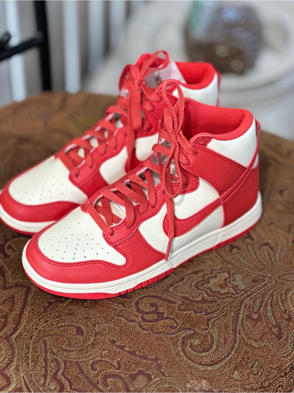 Nike Dunk High Next Nature 'Coconut Milk Light Crimson'WOMEN'S New With Tag